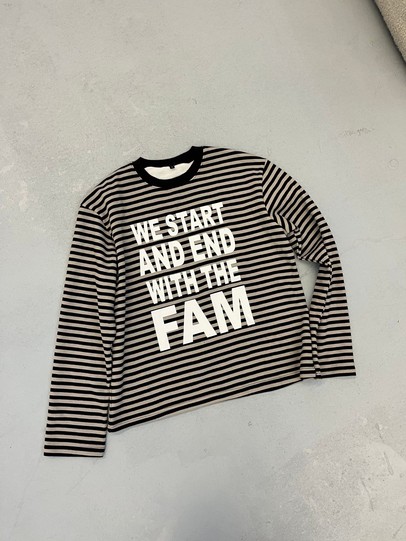 striped wsaewtf longsleeve black/grey