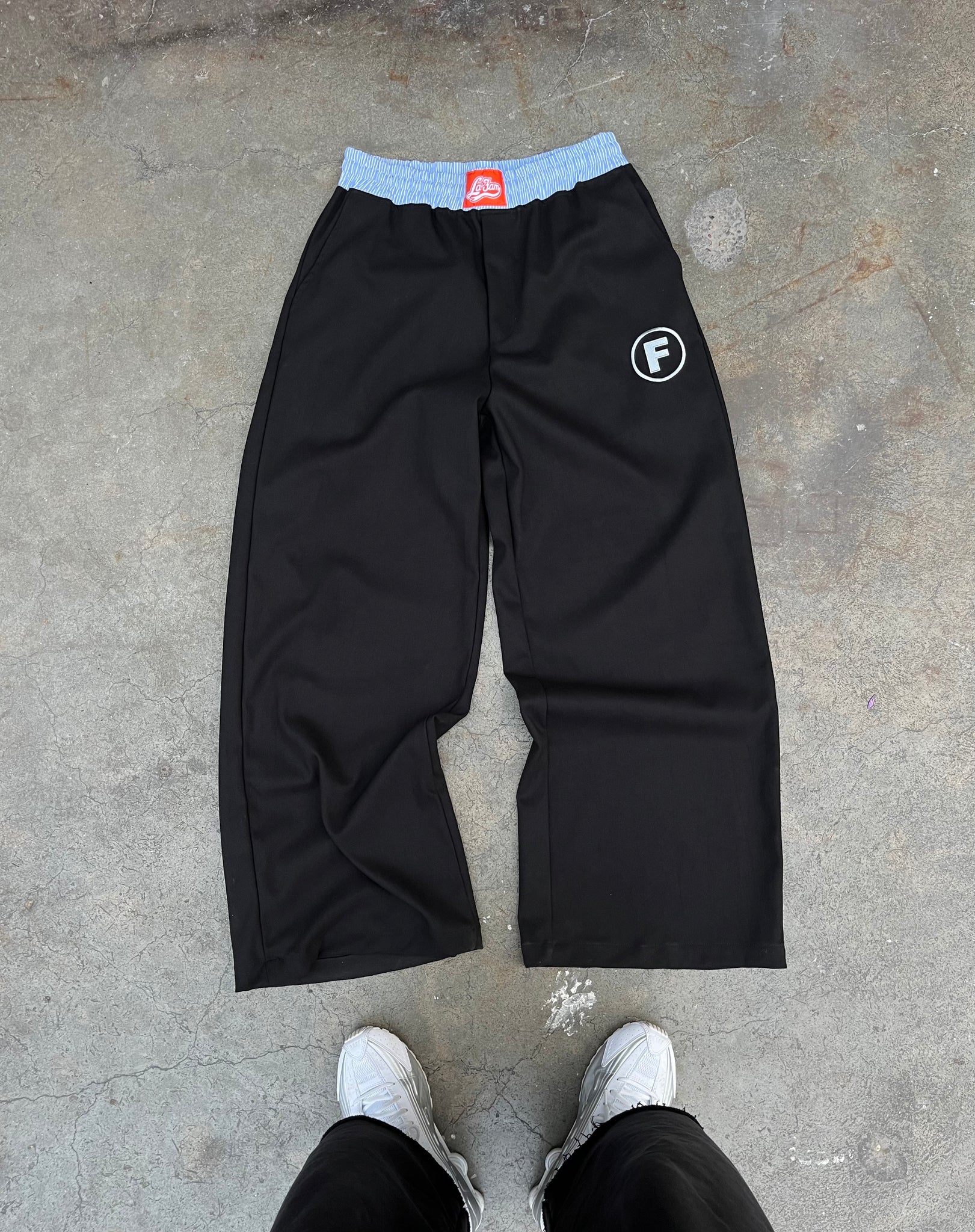 fancy boxer trouser black