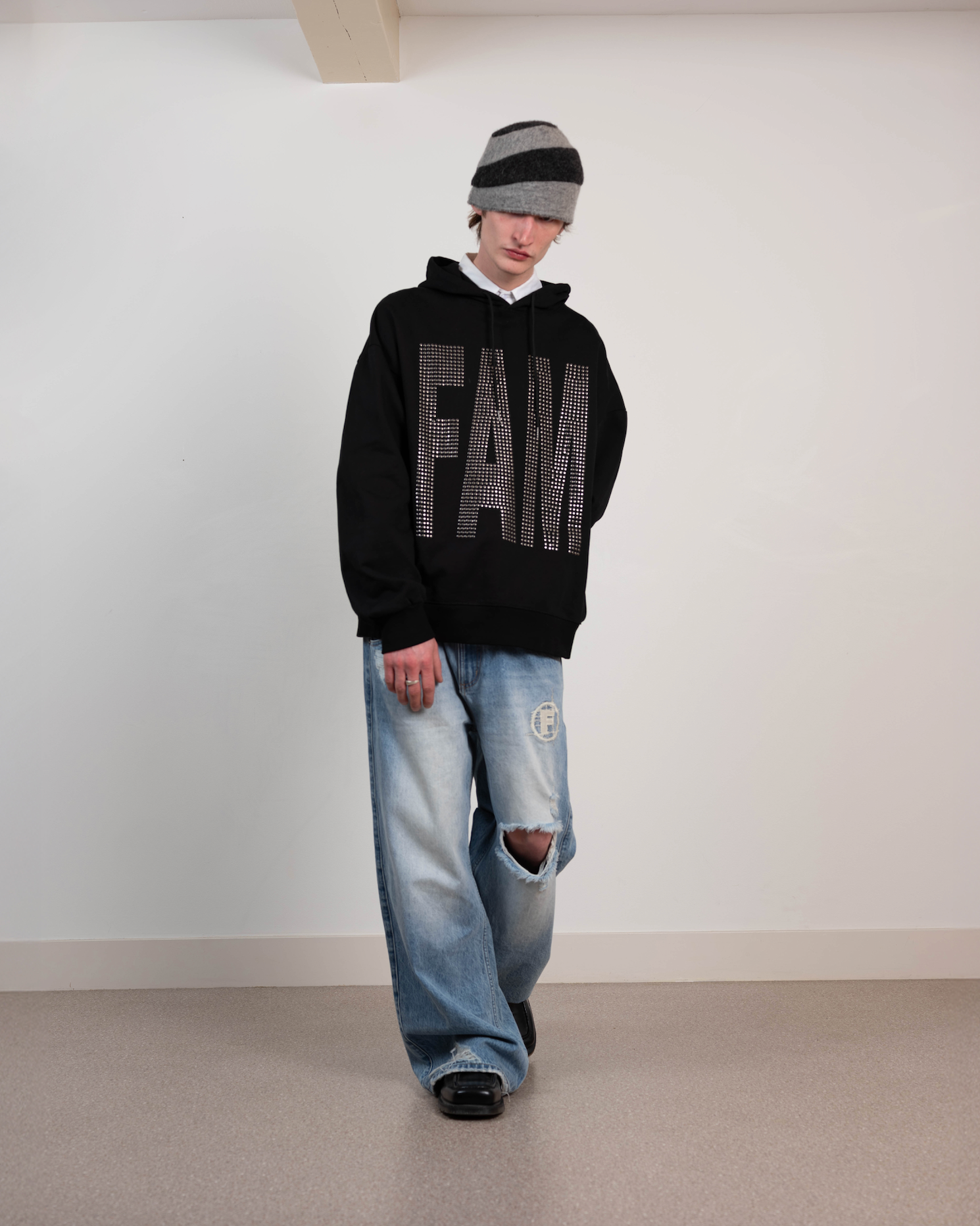 Metal stud Fam hoodie