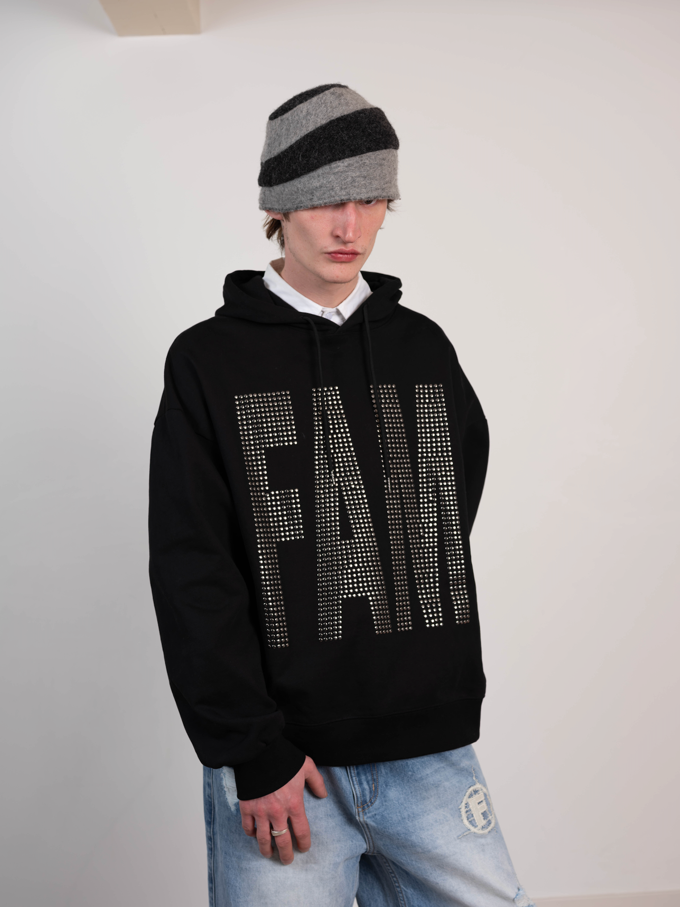 Metal stud Fam hoodie