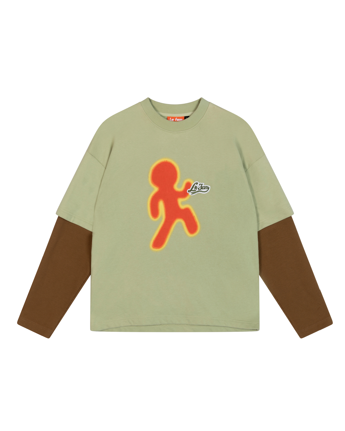 green flying long sleeve