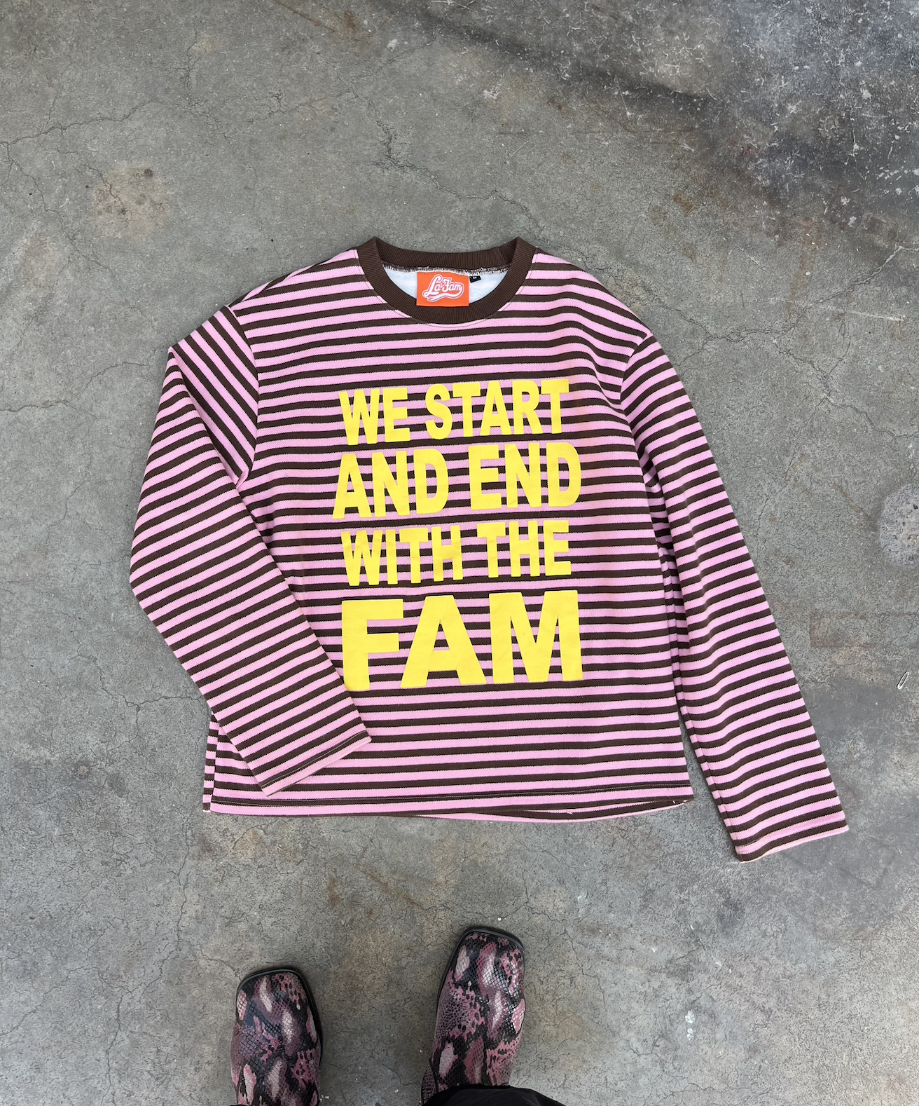 STRIPED LA FAM LONGSLEEVE