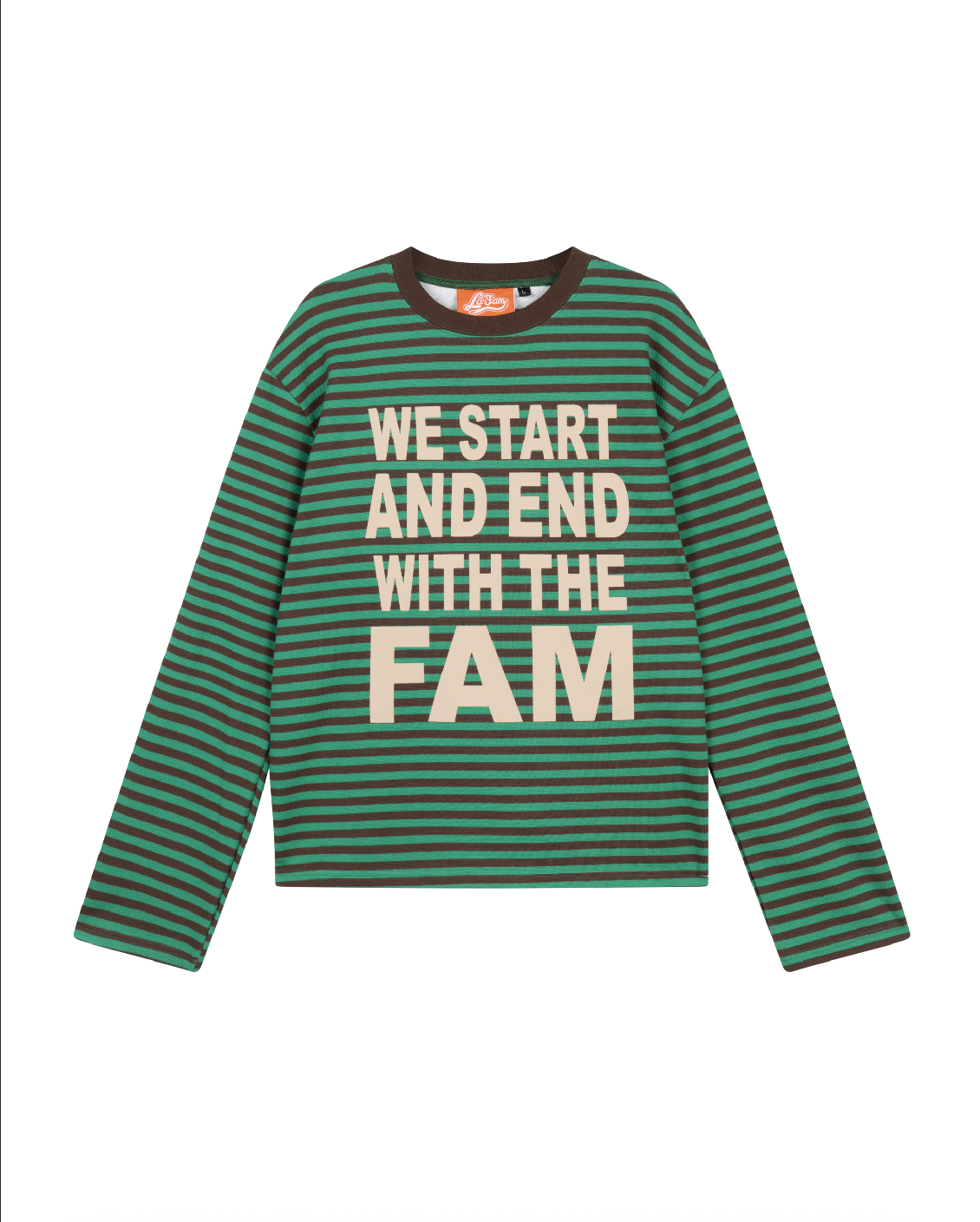 striped wsaewtf longsleeve green/brown