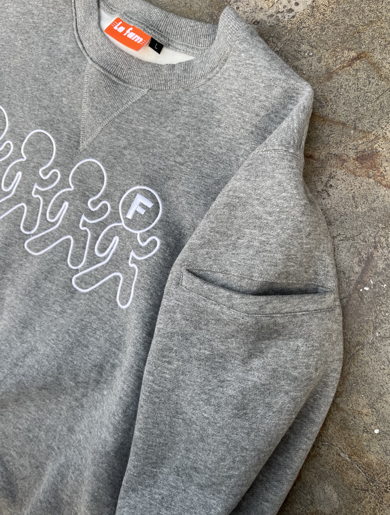 running rico jogging crewneck grey