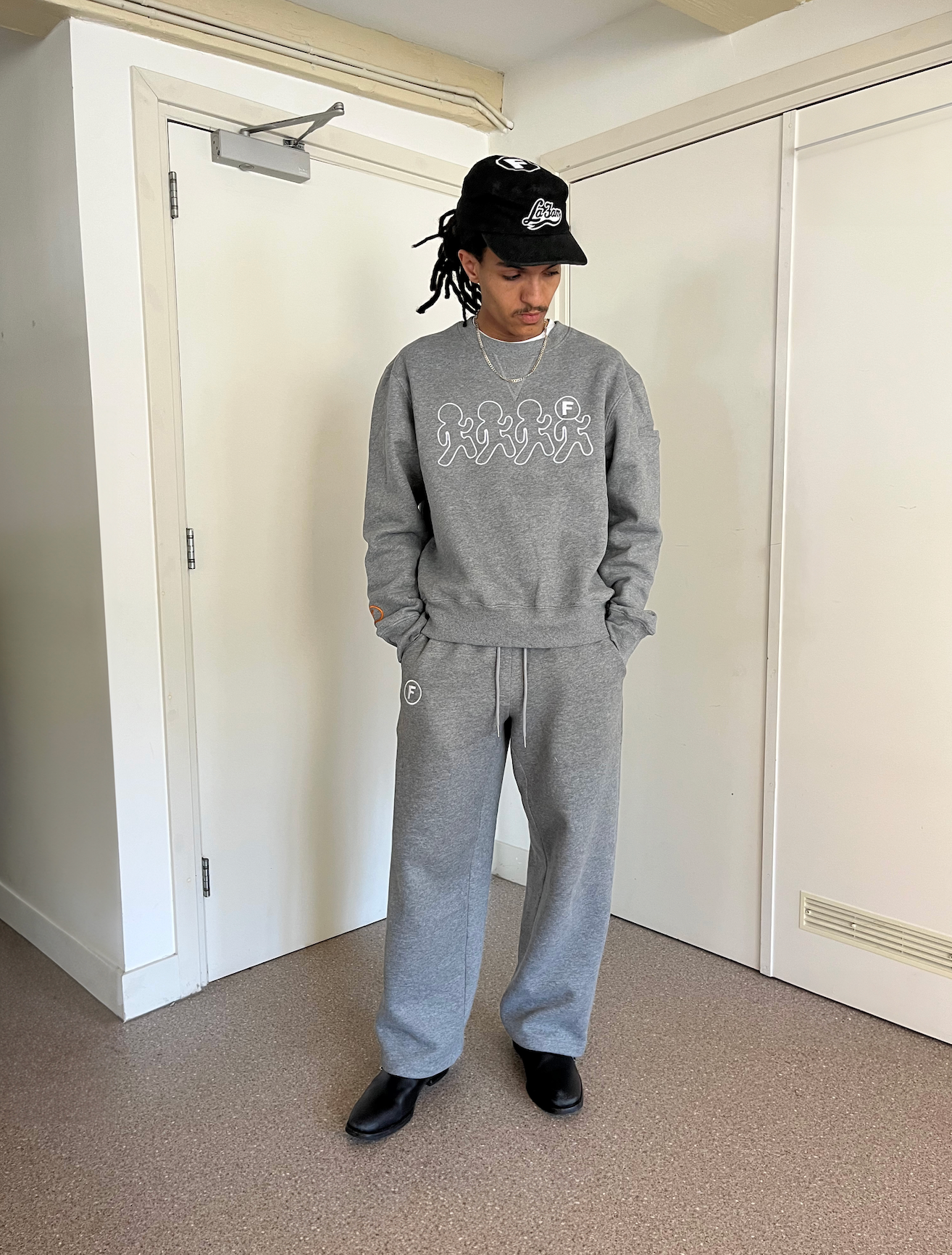 running rico jogging crewneck grey